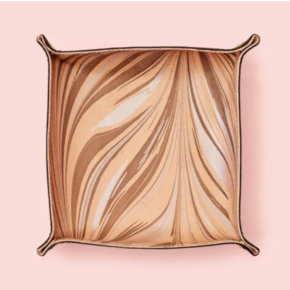 Tribe Alive Leather Marbled Valet Tray